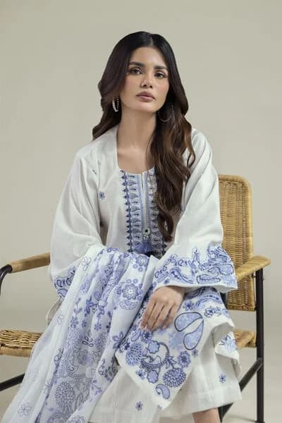 Ivory Azure Lawn