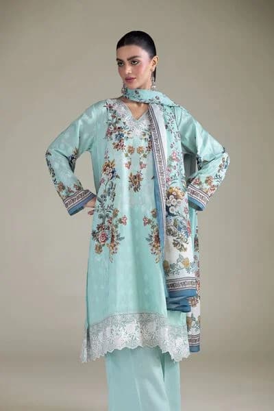 Mint Flora Lace