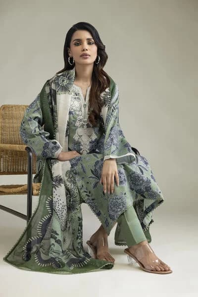 Sage Indigo Floral